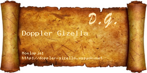 Doppler Gizella névjegykártya